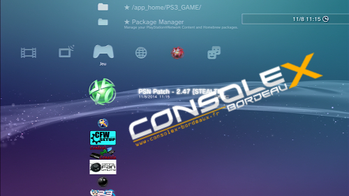 Installer un PKG sur PS3 CFW CEX ou DEX  Console X